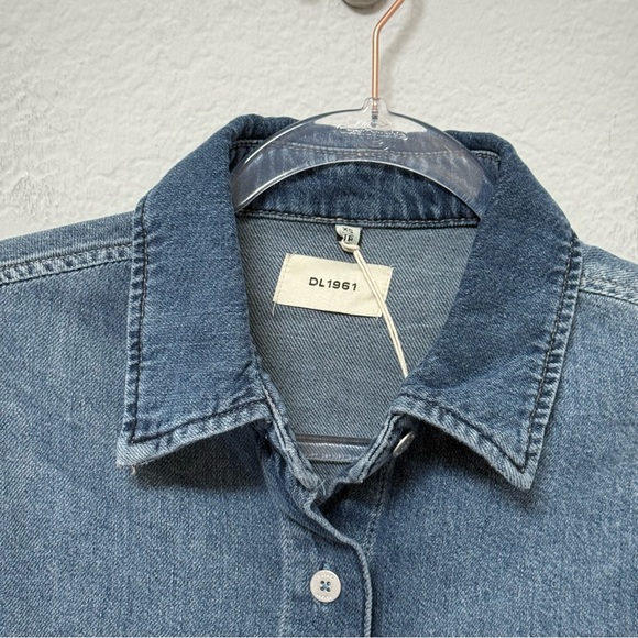 DL1961 Faye Oversized Denim Shirt Del Ray - Picture 5 of 6